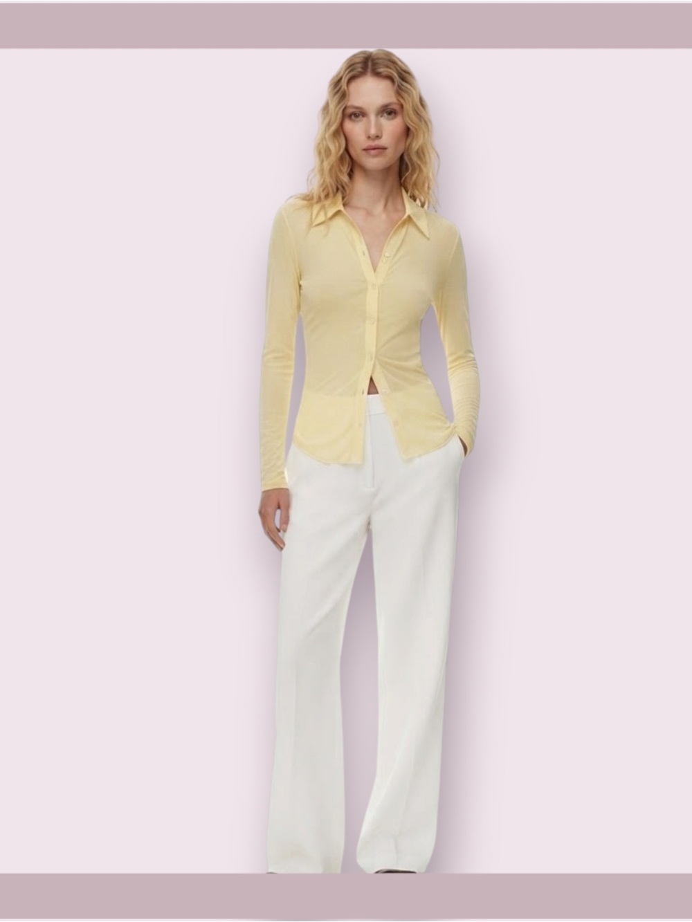Aritzia Wilfred Wheat Pose Longsleeve Top